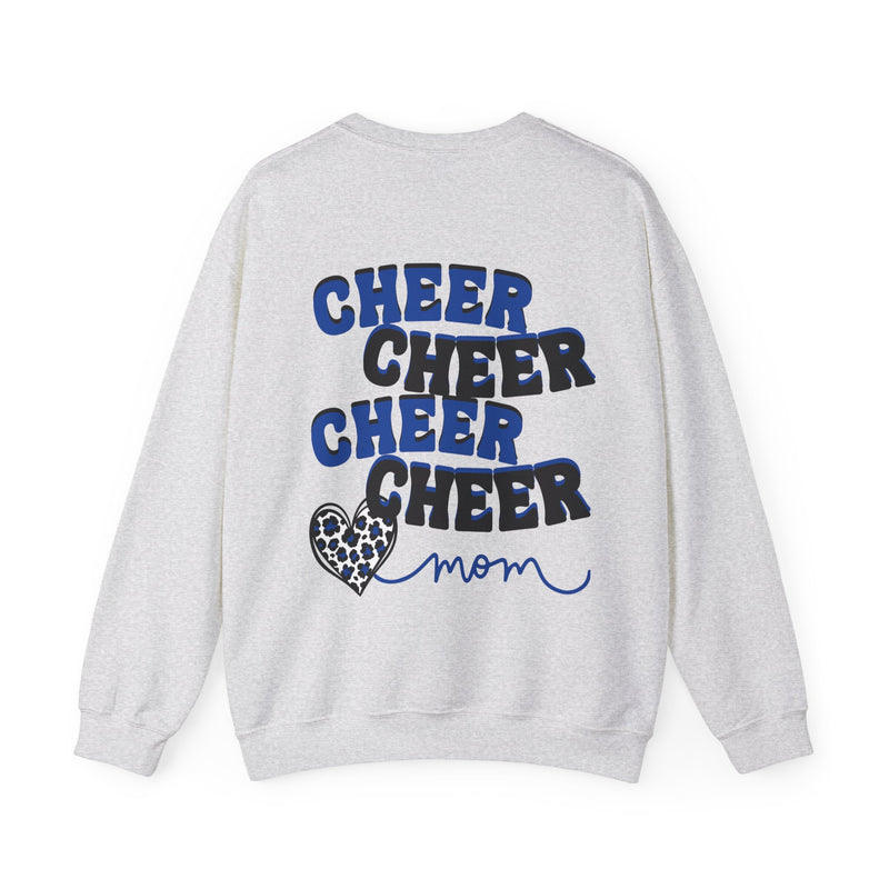 Blue & Black Cheer Mom Unisex Heavy Blend™ Crewneck Sweatshirt
