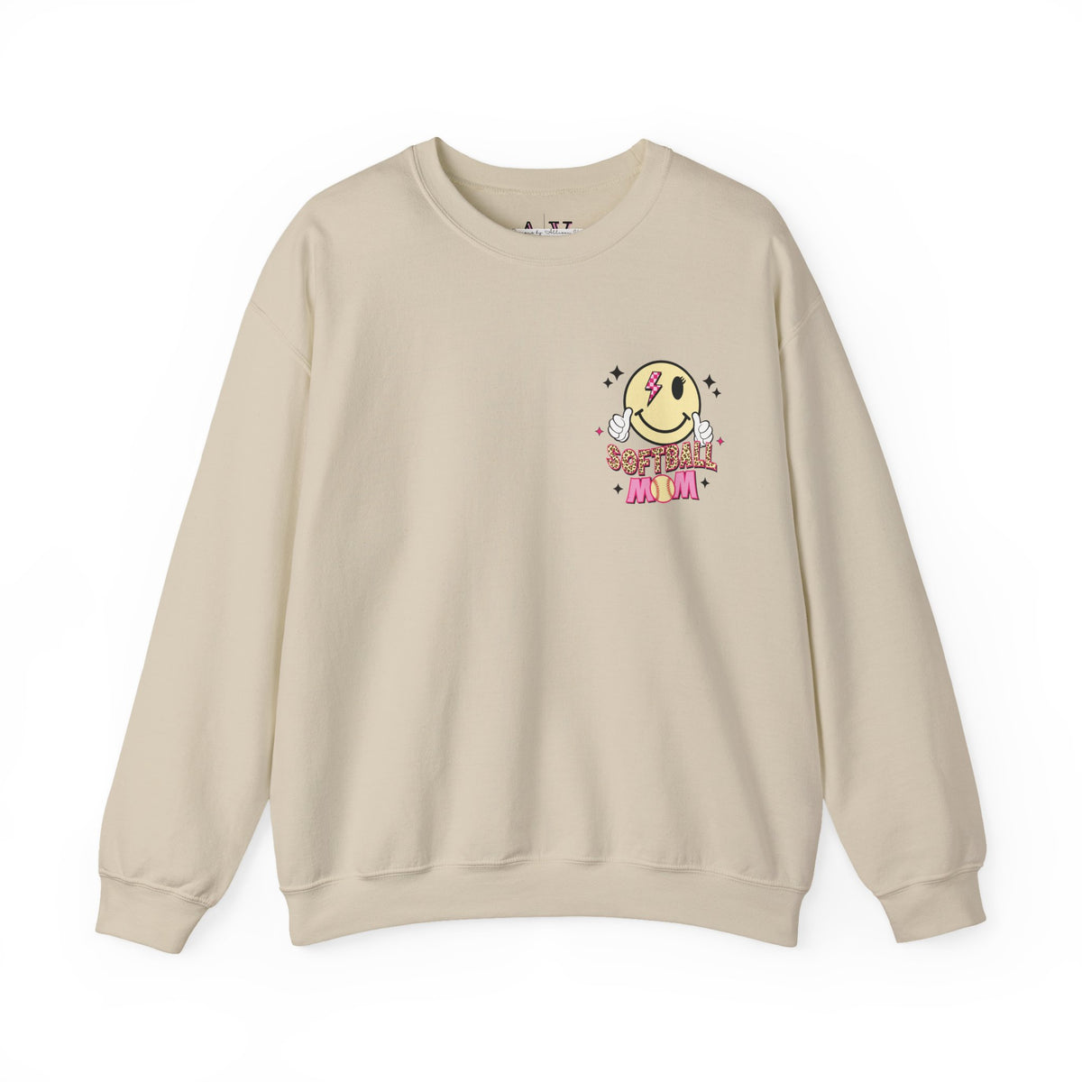 Loud AF Softball Mom Unisex Heavy Blend™ Crewneck Sweatshirt