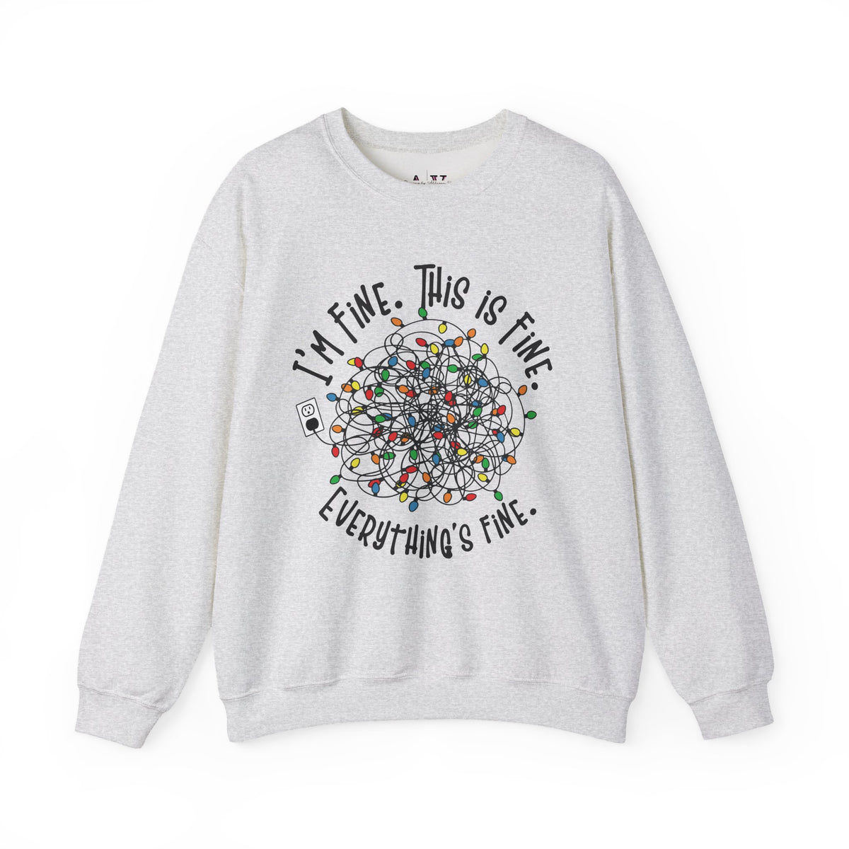Everything Is Fine Unisex Heavy Blend™ Crewneck Sweatshirt