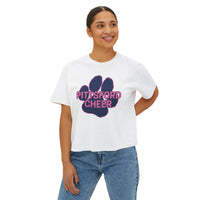 Pink Pittsford Cheer Women's Boxy Tee