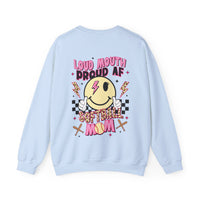 Loud AF Softball Mom Unisex Heavy Blend™ Crewneck Sweatshirt