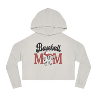 Baseball Mom Women’s Cropped Hooded Sweatshirt