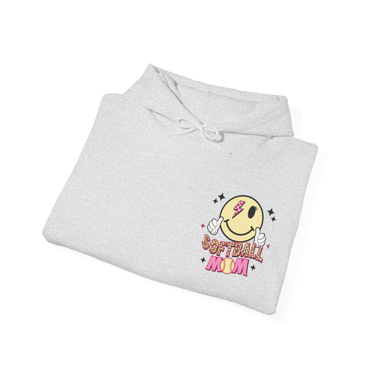 Loud AF Softball Mom Unisex Heavy Blend™ Hooded Sweatshirt