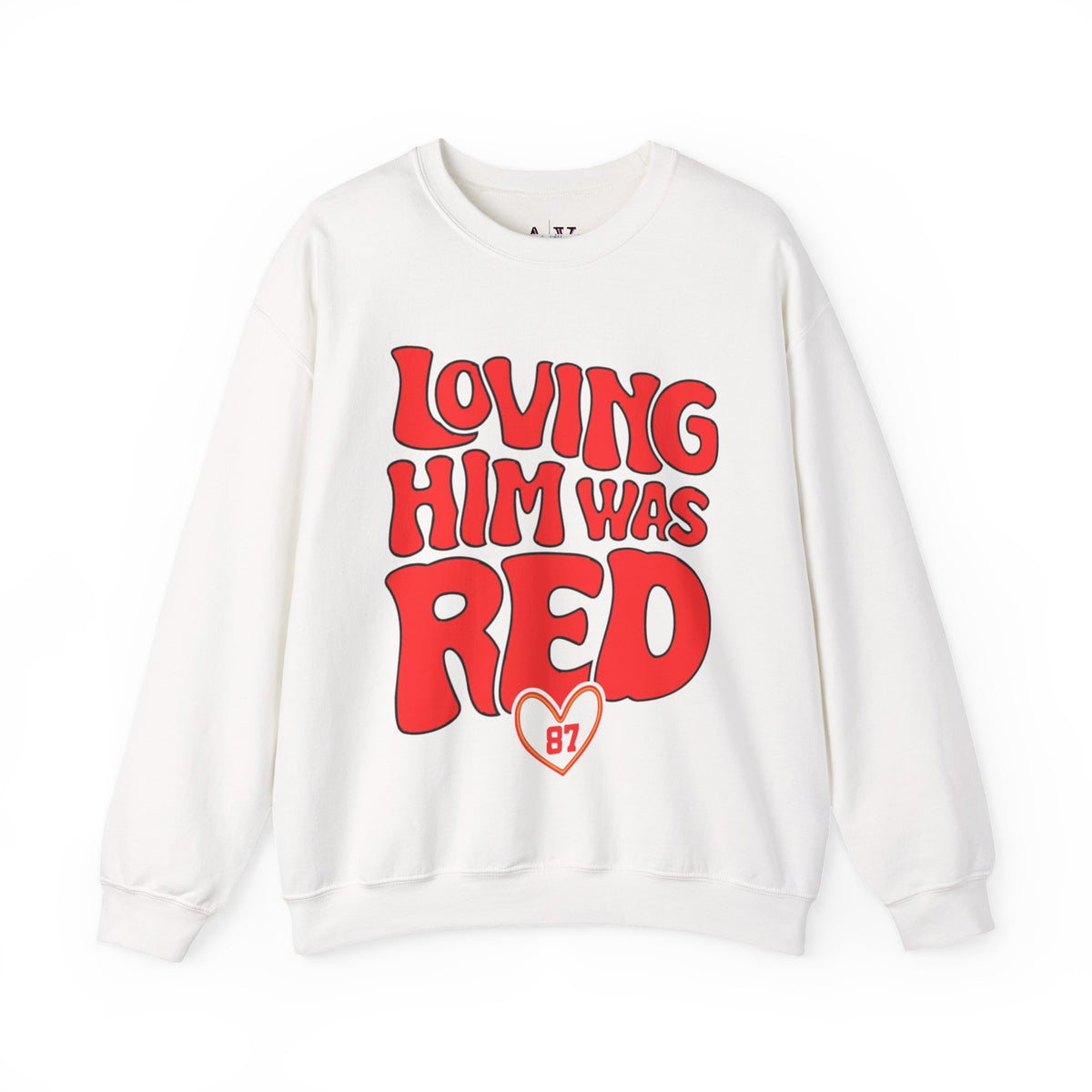 Loving Him Was Red Unisex Heavy Blend™ Crewneck Sweatshirt