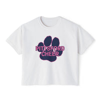 Pink Pittsford Cheer Women's Boxy Tee