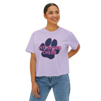 Pink Pittsford Cheer Women's Boxy Tee