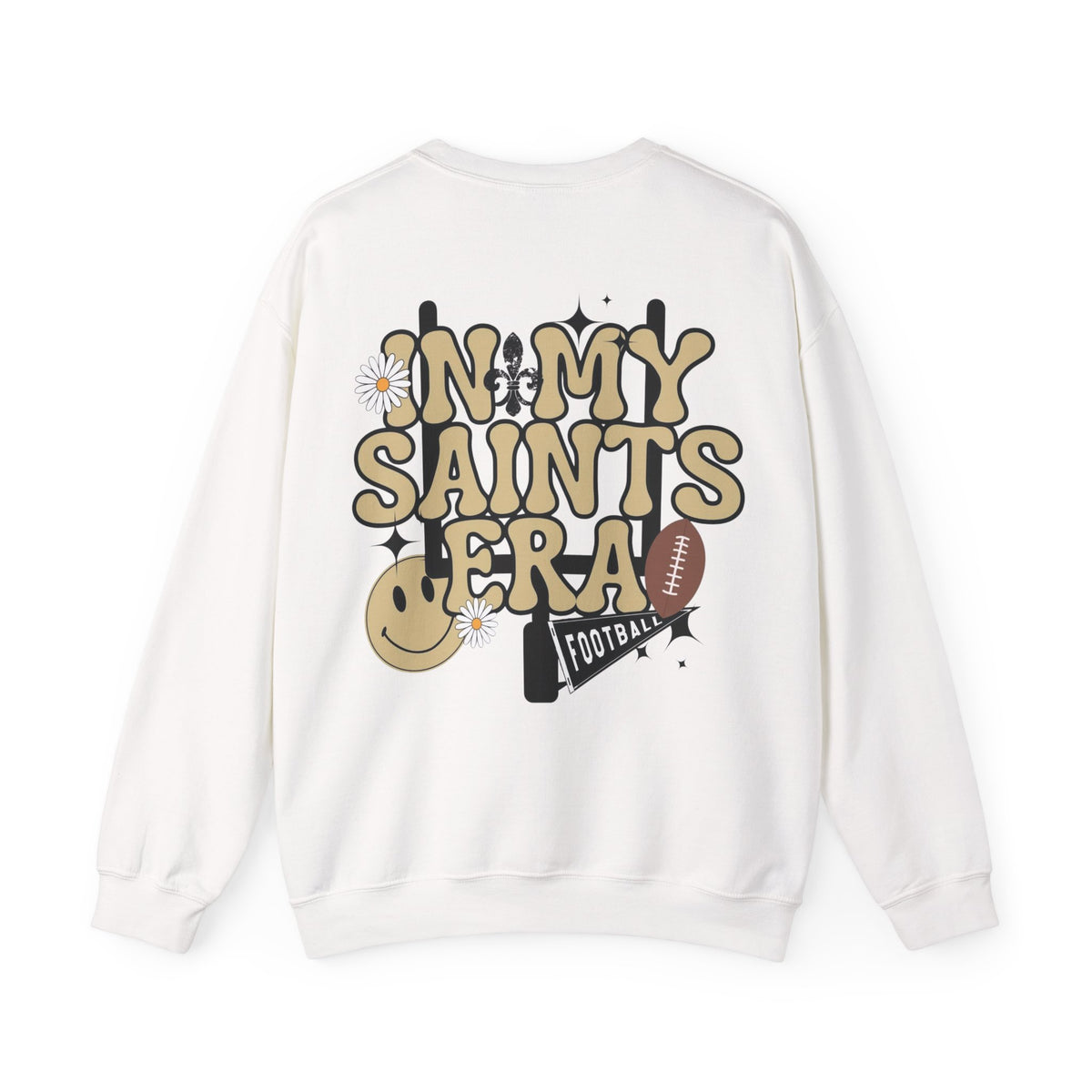 New Orleans Saints Retro Unisex Heavy Blend™ Crewneck Sweatshirt