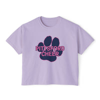Pink Pittsford Cheer Women's Boxy Tee