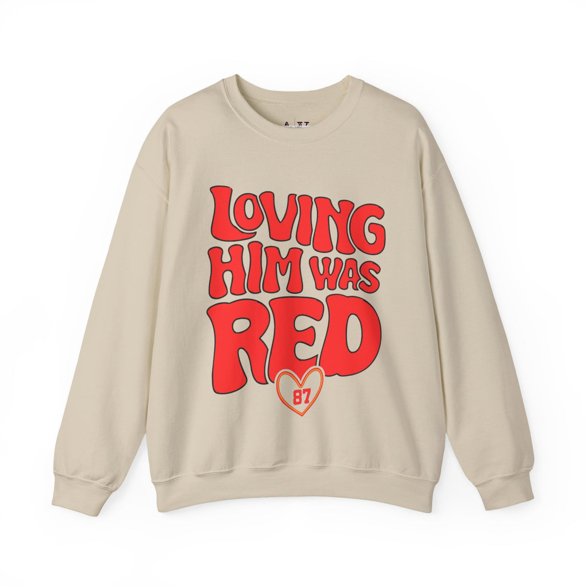 Loving Him Was Red Unisex Heavy Blend™ Crewneck Sweatshirt