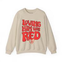 Loving Him Was Red Unisex Heavy Blend™ Crewneck Sweatshirt