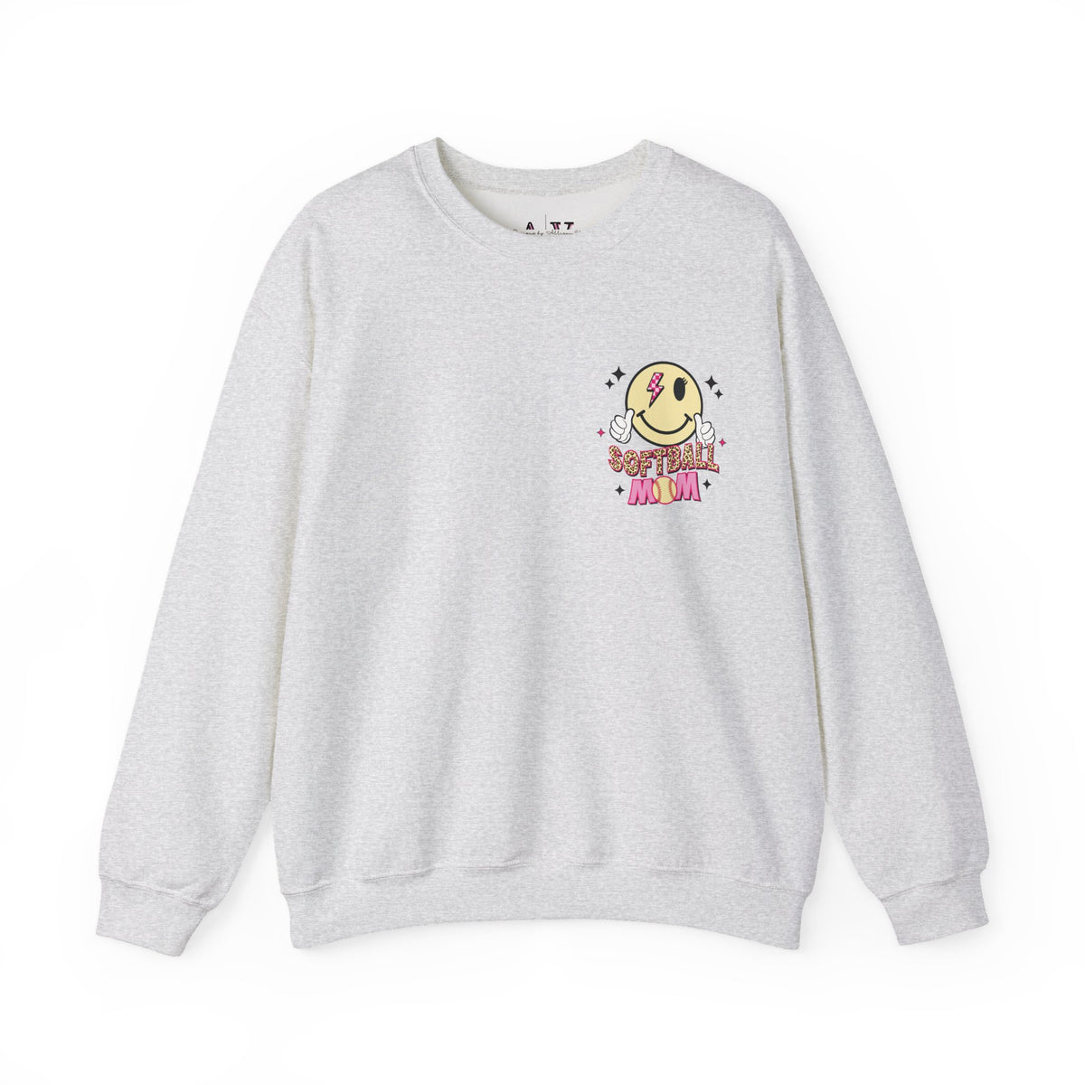 Loud AF Softball Mom Unisex Heavy Blend™ Crewneck Sweatshirt