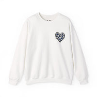 Blue & Black Cheer Mom Unisex Heavy Blend™ Crewneck Sweatshirt