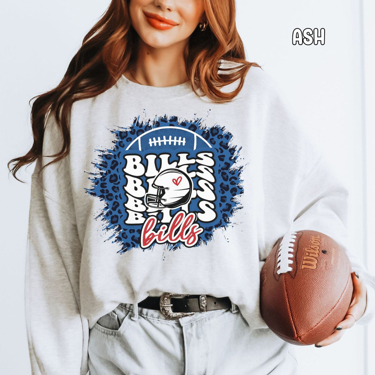 Bills Cheetah Unisex Heavy Blend™ Crewneck Sweatshirt