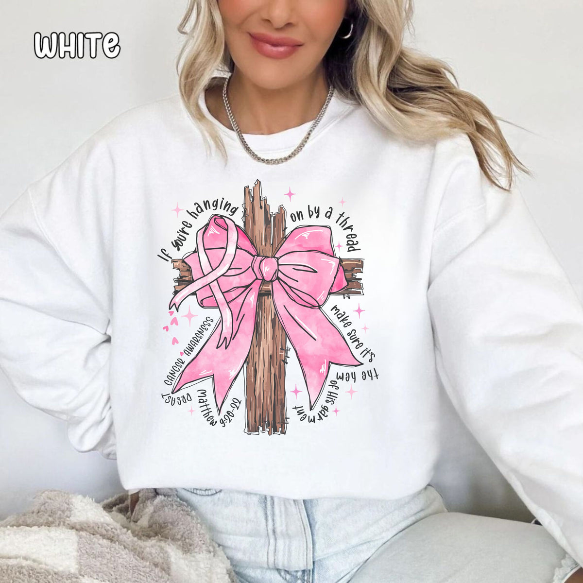 Pink Ribbon Unisex Heavy Blend™ Crewneck Sweatshirt