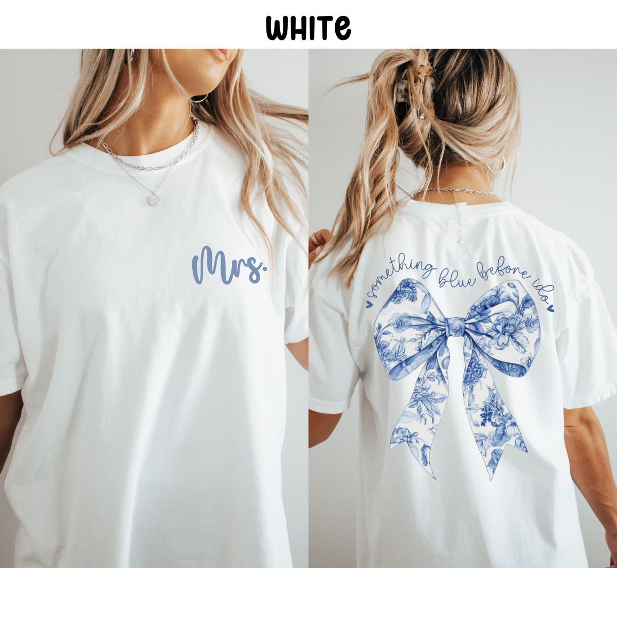 Something Blue Before I Do Unisex Garment-Dyed T-shirt