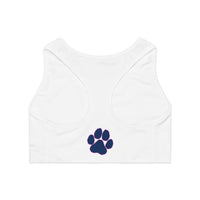 Pink & White Pittsford Cheer Sports Bra