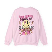 Loud AF Softball Mom Unisex Heavy Blend™ Crewneck Sweatshirt