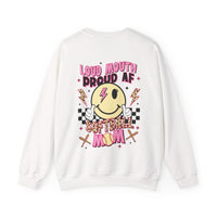 Loud AF Softball Mom Unisex Heavy Blend™ Crewneck Sweatshirt