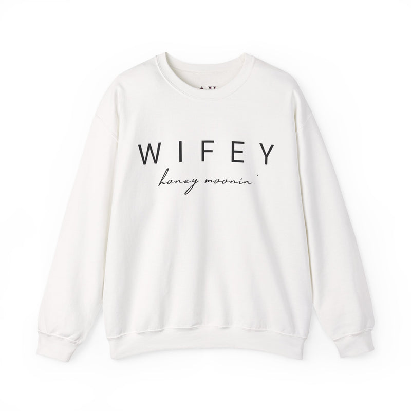 Wifey Honey Moonin' Unisex Heavy Blend™ Crewneck Sweatshirt