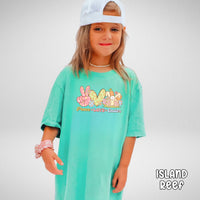 Peace Love and Easter Youth Midweight Comfort Colors Tee