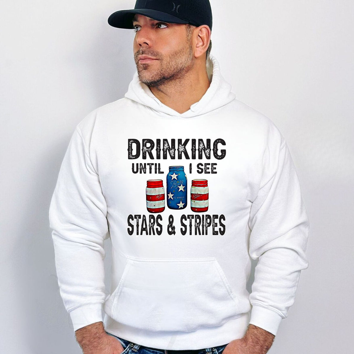 Drinking Until Stars & Stripes Unisex Heavy Blend™ Hooded Sweatshirt