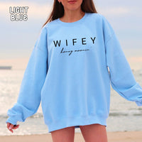 Wifey Honey Moonin' Unisex Heavy Blend™ Crewneck Sweatshirt
