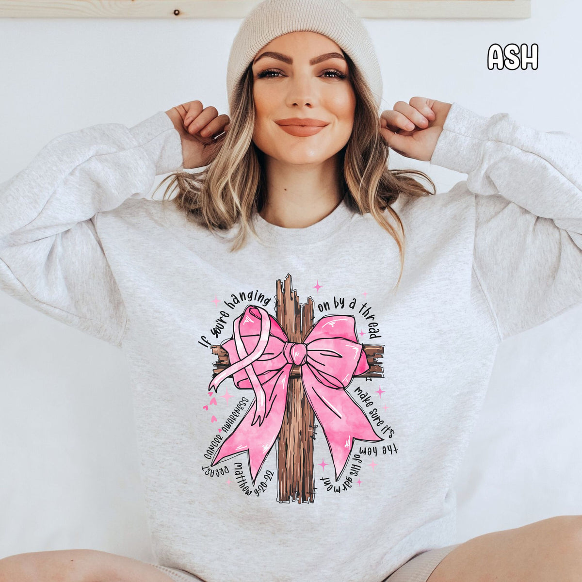 Pink Ribbon Unisex Heavy Blend™ Crewneck Sweatshirt