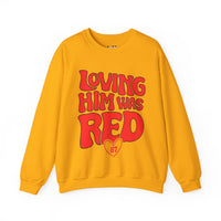 Loving Him Was Red Unisex Heavy Blend™ Crewneck Sweatshirt
