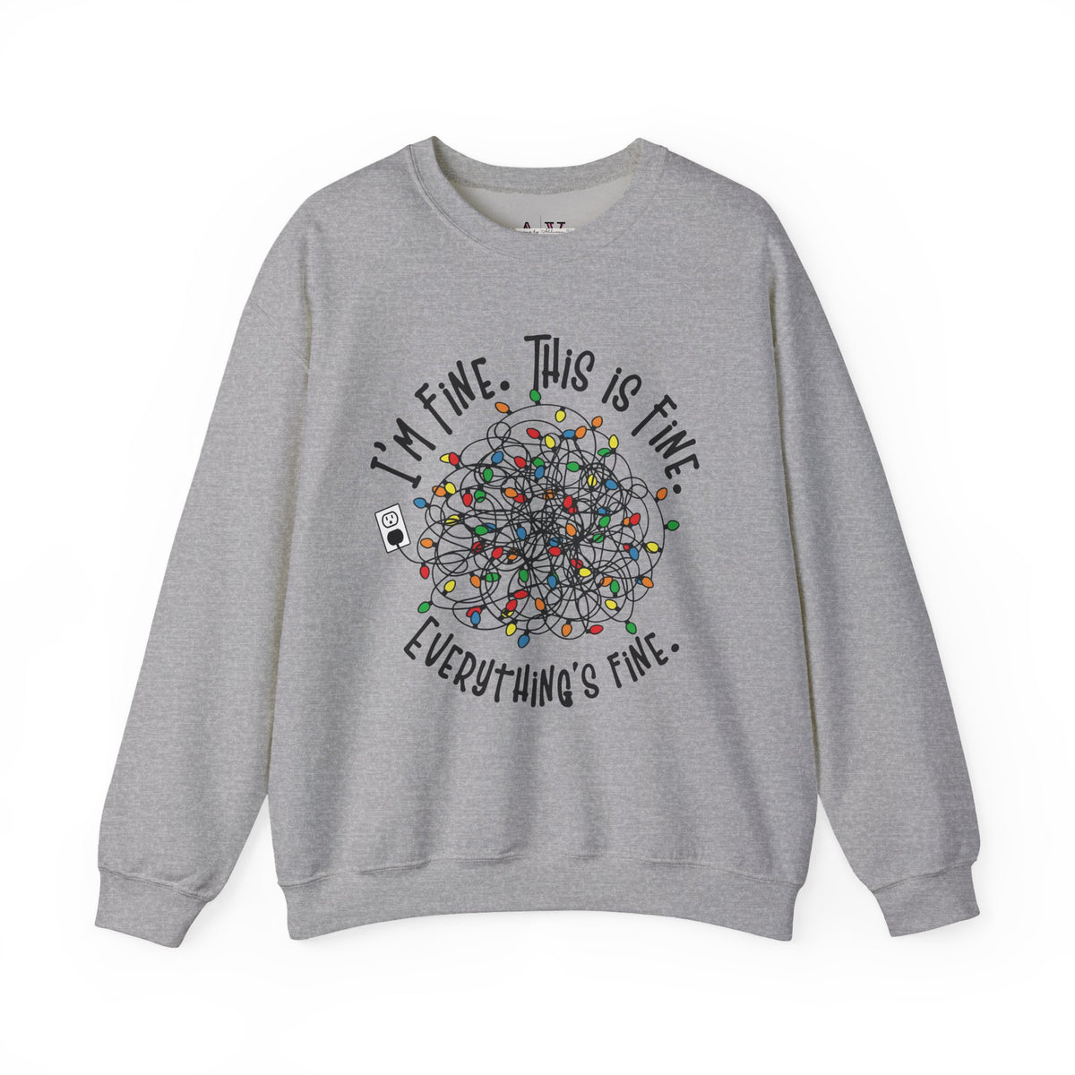 Everything Is Fine Unisex Heavy Blend™ Crewneck Sweatshirt