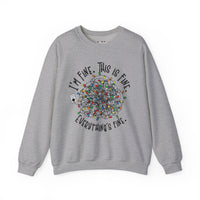 Everything Is Fine Unisex Heavy Blend™ Crewneck Sweatshirt
