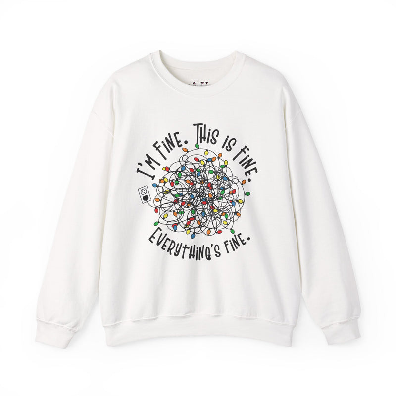Everything Is Fine Unisex Heavy Blend™ Crewneck Sweatshirt
