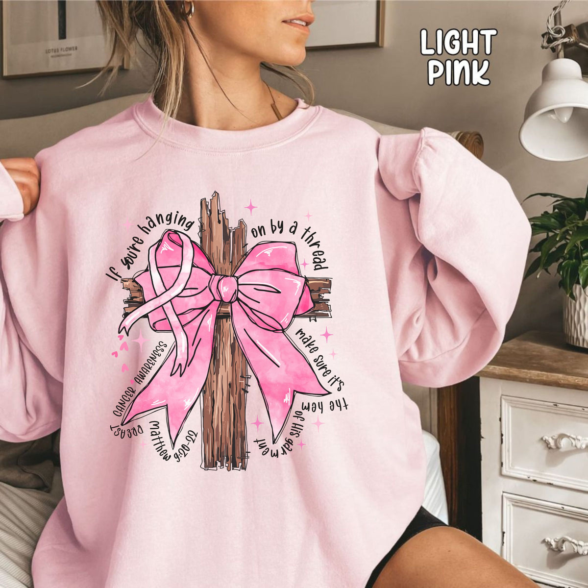 Pink Ribbon Unisex Heavy Blend™ Crewneck Sweatshirt