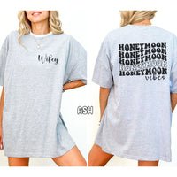 Wifey Honeymoon Vibes Unisex Heavy Cotton Tee