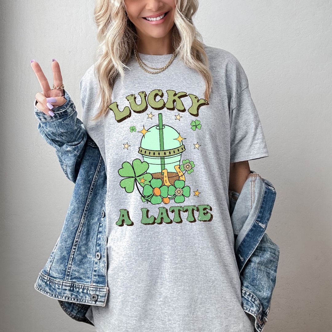 Lucky a Latte Unisex Heavy Cotton Tee