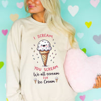 Scream For Ice Cream Unisex Heavy Blend™ Crewneck Sweatshirt