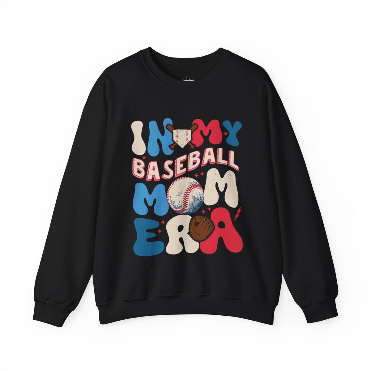 In My Baseball Mom Era Unisex Heavy Blend™ Crewneck Sweatshirt