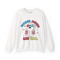 Horror Movies and Chill Unisex Heavy Blend™ Crewneck Sweatshirt