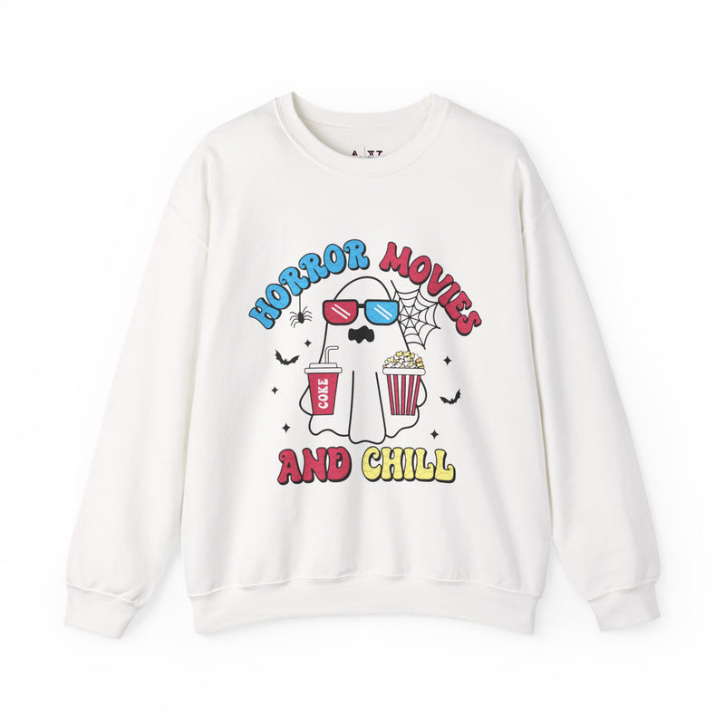 Horror Movies and Chill Unisex Heavy Blend™ Crewneck Sweatshirt