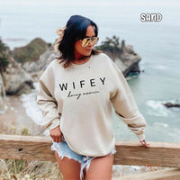 Wifey Honey Moonin' Unisex Heavy Blend™ Crewneck Sweatshirt