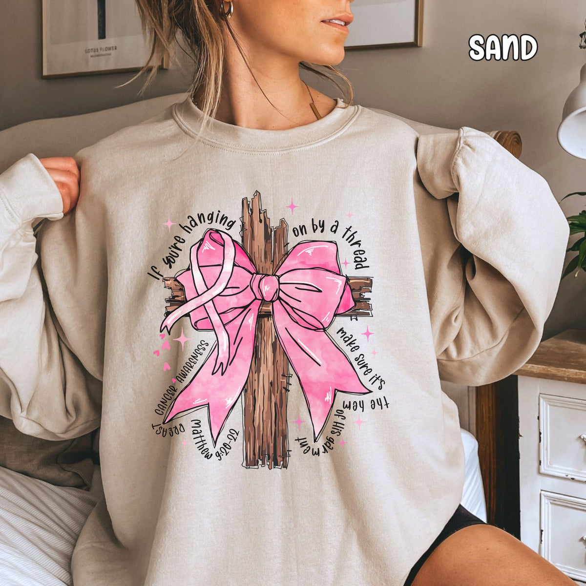 Pink Ribbon Unisex Heavy Blend™ Crewneck Sweatshirt