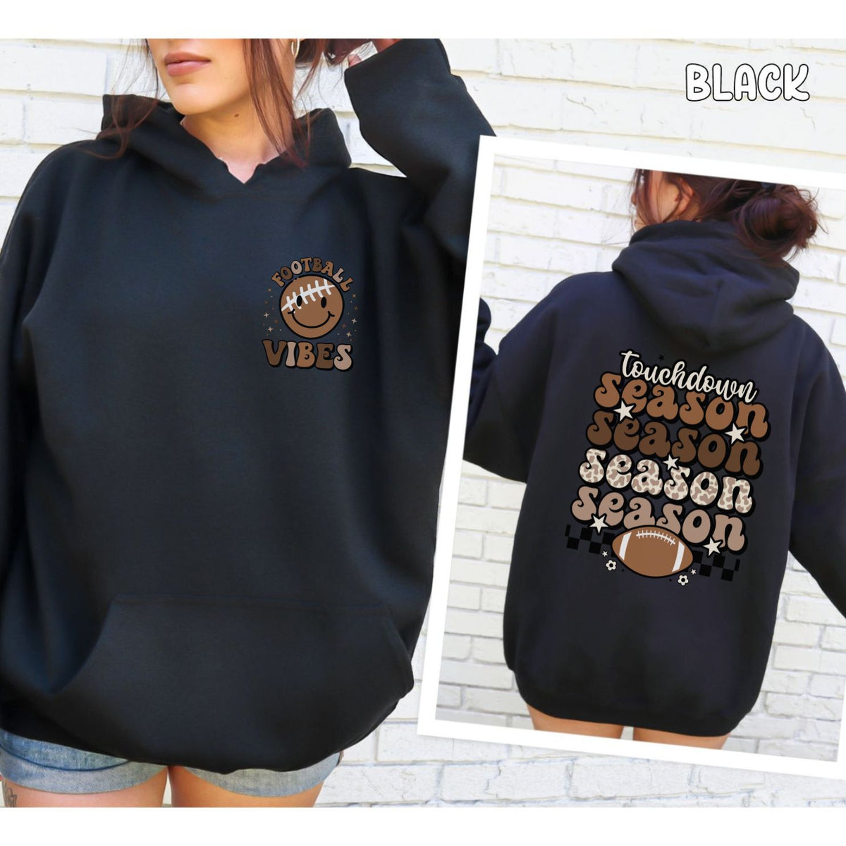 Touchdown Vibes Unisex Heavy Blend™ Hooded Sweatshirt