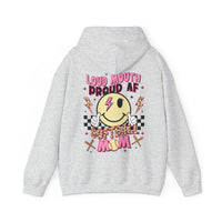 Loud AF Softball Mom Unisex Heavy Blend™ Hooded Sweatshirt