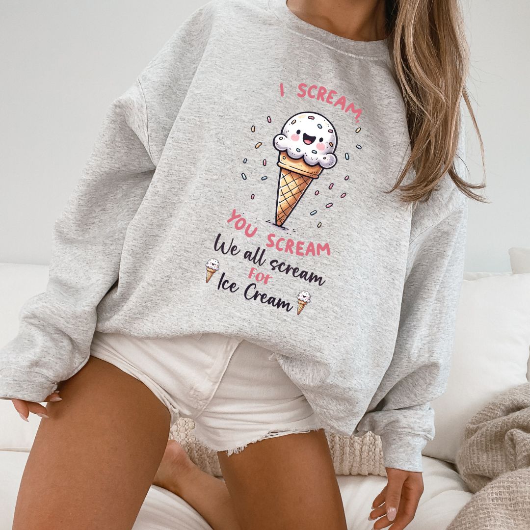 Scream For Ice Cream Unisex Heavy Blend™ Crewneck Sweatshirt