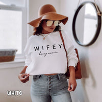 Wifey Honey Moonin' Unisex Heavy Blend™ Crewneck Sweatshirt