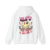 Loud AF Softball Mom Unisex Heavy Blend™ Hooded Sweatshirt