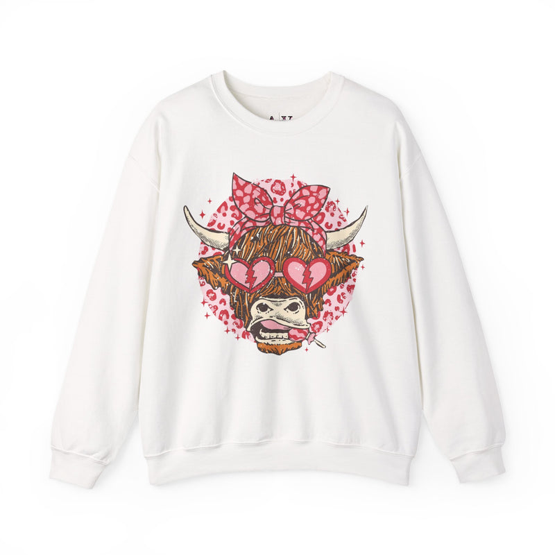 Lovey the Highland Cow Unisex Heavy Blend™ Crewneck Sweatshirt