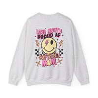 Loud AF Softball Mom Unisex Heavy Blend™ Crewneck Sweatshirt