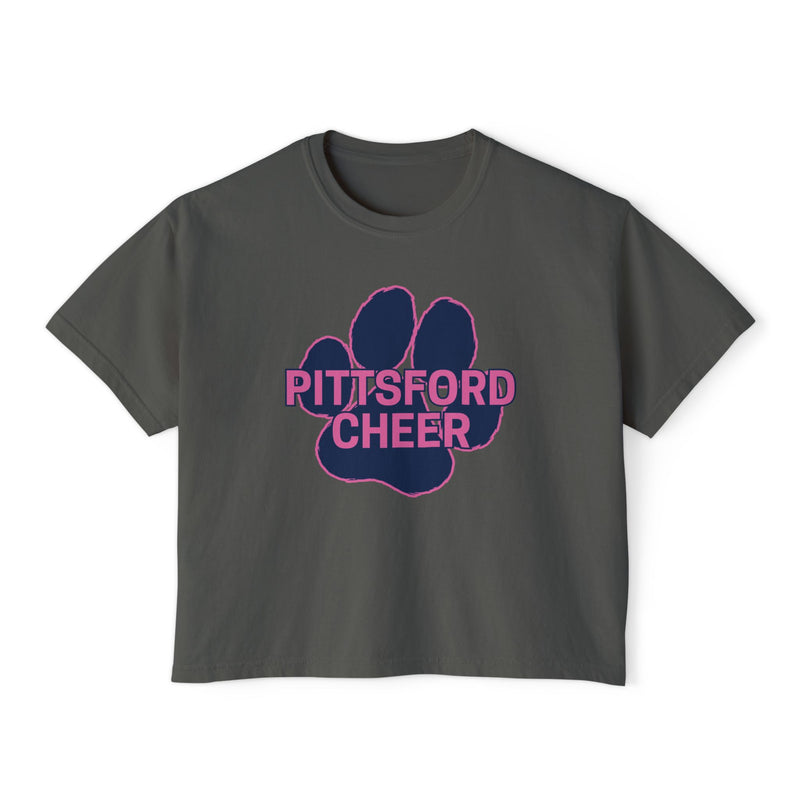 Pink Pittsford Cheer Women's Boxy Tee
