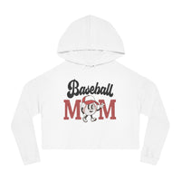 Baseball Mom Women’s Cropped Hooded Sweatshirt