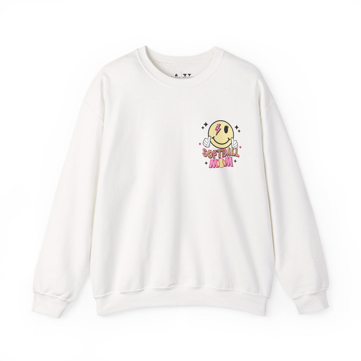 Loud AF Softball Mom Unisex Heavy Blend™ Crewneck Sweatshirt